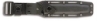 Picture of Partially Serrated Short Black KA-BAR® with Black Glass Filled Nylon Sheath