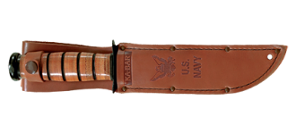 Picture of Brown Leather US NAVY Replacement Sheath by KA-BAR®