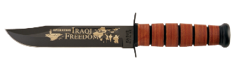 Picture of US NAVY Iraqi Freedom KA-BAR® With Brown Leather Sheath