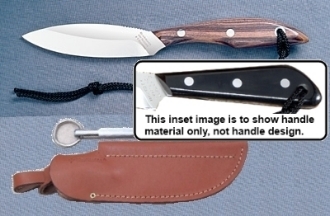 Picture of Grohmann M1SS - #1 | Micarta | Stainless Steel | Open Sheath with Sharpening Steel