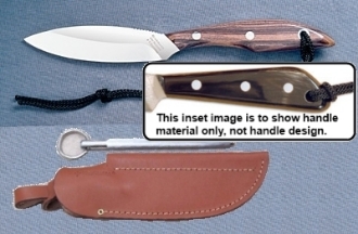 Picture of Grohmann W1CS - #1 | Water Buffalo | Carbon Steel | Open Sheath with Sharpening Steel
