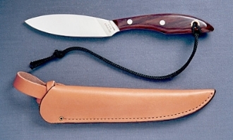 Picture of Grohmann R1SF - #1 | Rosewood | Stainless Steel | Regular Open Leather Sheath