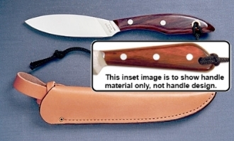 Picture of Grohmann X1SF - #1 | Resinwood Handle | Stainless Steel (Flat Grind) | Open Sheath
