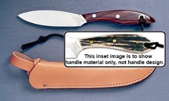 Picture of Grohmann H1SF - #1 | Stag Horn | Stainless Steel (Flat Grind) | Open Sheath