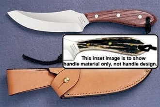 Picture of Grohmann H100C - #100 | Stag Horn | Carbon Steel | Regular Button Tab Sheath