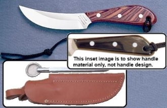 Picture of Grohmann W101SS - #101 | Water Buffalo Horn | Stainless Steel | Leather Sheath with Pouch with Sharpening Steel