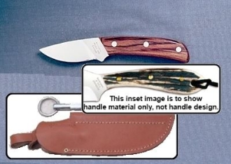 Picture of Grohmann H104SFS - #104 | Stag Horn | Stainless Steel | Leather Sheath with  Pouch with Sharpening Steel