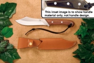 Picture of Grohmann W108S - #108 | Water Buffalo Horn | Stainless Steel | Regular Button Tab Sheath