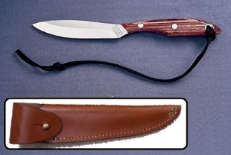 Picture of Grohmann R2SA - #2 | Rosewood | Stainless Steel | Overlap Leather Sheath