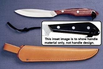 Picture of Black Micarta Handle - CS - Regular Open Leather Sheath by Grohmann®