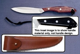 Picture of Grohmann M2SA - #2 | Black Micarta | Stainless Steel | Overlap Leather Sheath