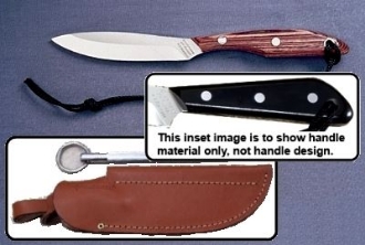 Picture of Grohmann M2SS - #2 | Micarta | Stainless Steel | Leather Sheath With Sharpening Steel