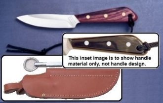 Picture of Grohmann W3CS - #3 | Water Buffalo Horn | Carbon Steel | Leather Sheath with Pouch with Sharpening Steel