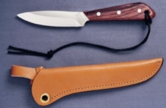 Picture of Grohmann R3S - #3 | Rosewood | Stainless Steel | Regular Open Leather Sheath