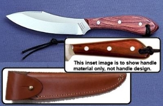 Picture of Grohmann X4SA - #4 | Water-Resistant Resinwood | Stainless Steel | Overlap Leather Sheath