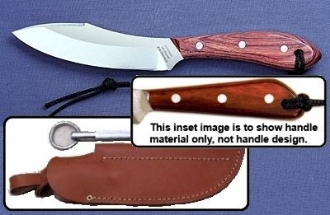 Picture of Grohmann X4SS - #4 | Water-Resistant Resinwood | Stainless Steel | Leather Sheath with Sharpening Steel