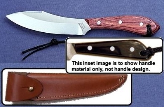 Picture of Grohmann W4SA - #4 | Water Buffalo Horn | Stainless Steel | Overlap Leather Sheath