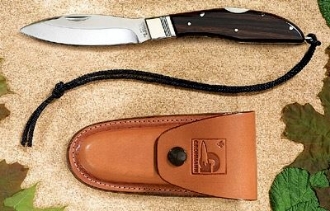 Picture of D.H.Russell Lockblade - Rosewood Handle - Stainless Steel - Regular Overlap Sheath by Grohmann®