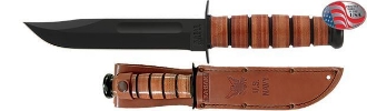 Picture of US Navy KA-BAR® with Brown Leather Sheath